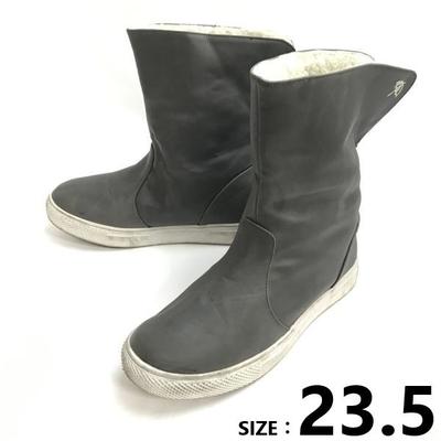 Botas estilo mouton Arnold Palmer Grises Talla 23.5cm Forro de boa en el interior(USADO)