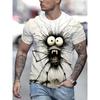 Summer Men's T-shirt Fashion Personality Animal Pattern 3D Print Casual Loose Outdoor Boy Short Sleeve Tees Top Pullover Clothing