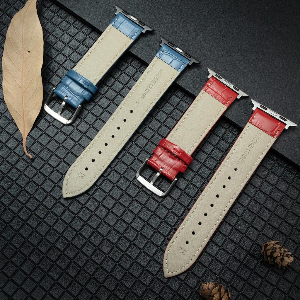 Leather Band Strap for Apple Watch Band Ultra 3 49mm 11 10 42mm 46mm 9 8 7 45mm 41mm High Quality for IWatch 6 SE 5 4 44mm 40MM