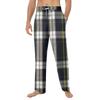 Pantaloni de pijama moale pentru bărbați, cu șnur, cu buzunare, pantaloni sport casual
