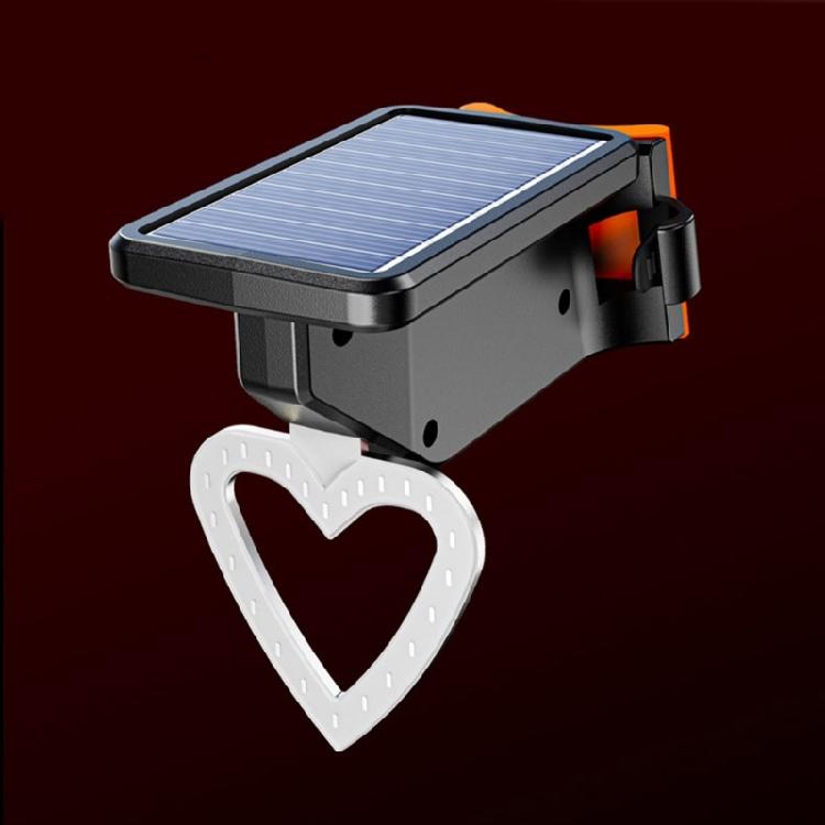 Cycling Safety Light 300 Lumen Solar Charging Bicycles Light With Durability ABS Housing For Most Conditions