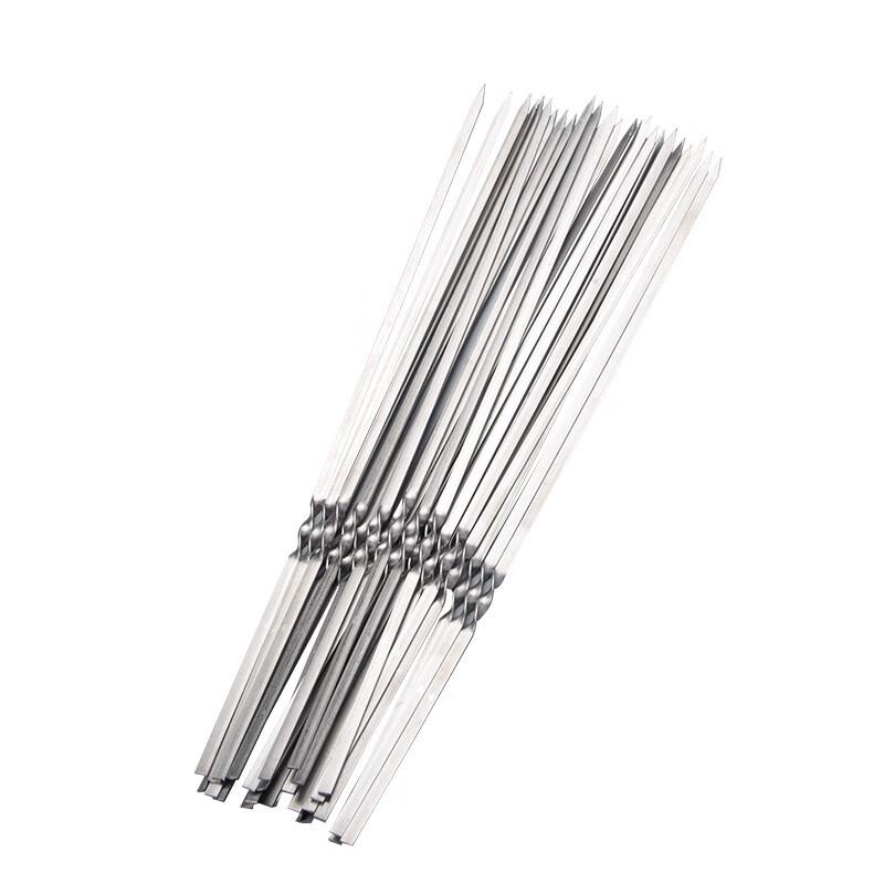Zhichu 45cm Flat BBQ Skewers, 100-Pack