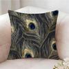 Peacock Texture Pillow Case Pillowcase Doublesided Printed Sofa Cushion Bedroom Headboard Pillow
