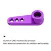uxcell Aluminum Alloy 25T Steering Servo Single Arm Horn, Purple, for DIY RC CarBoatAirplane Boat Accessories, 3 Pieces