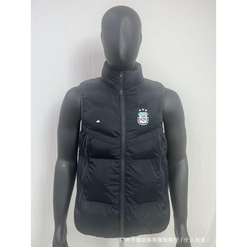 Waterproof Down Vest Men Women Outdoor Sports Warm-Up Training Jacket Football Team Fan Apparel