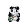 Adorable Panda Plush Toy With Guitar Keychain Cute Blush Panda Stuffed Animal