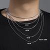 Skyrim – collier chaîne serpent ronde en acier inoxydable, couleur or, pour femmes et hommes,