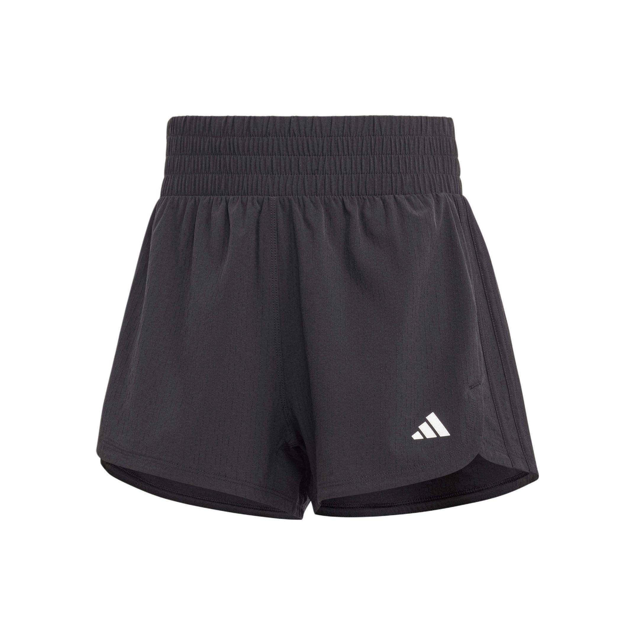 

Adidas Pacer Material Iteration Solid Color Logo Elastic Waist Sports Shorts Women Shorts Black IQ2634 M