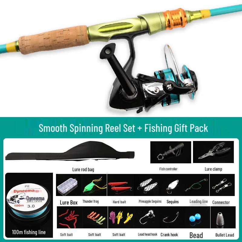 iOSN Macaron Lure Fishing Rod & Reel Set SUL