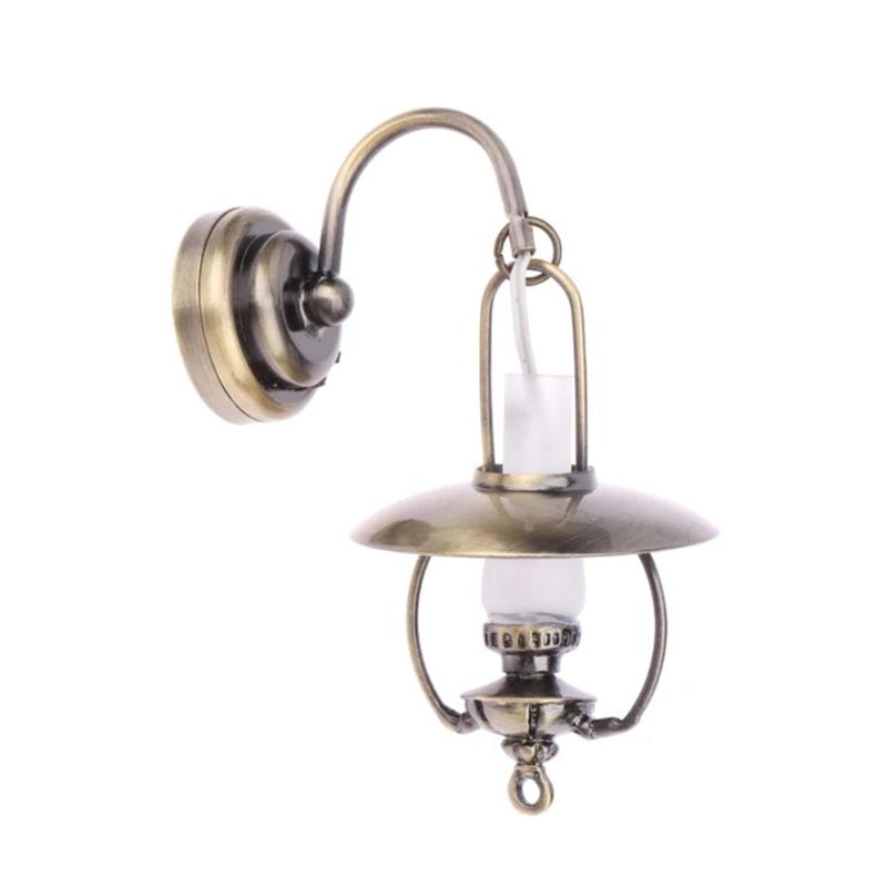 

Бра Настенный светильник для спальни Миниатюрная модель мебели Аксессуар для кукольных домиков Реалистичное освещение Игровой набор 1:12 1