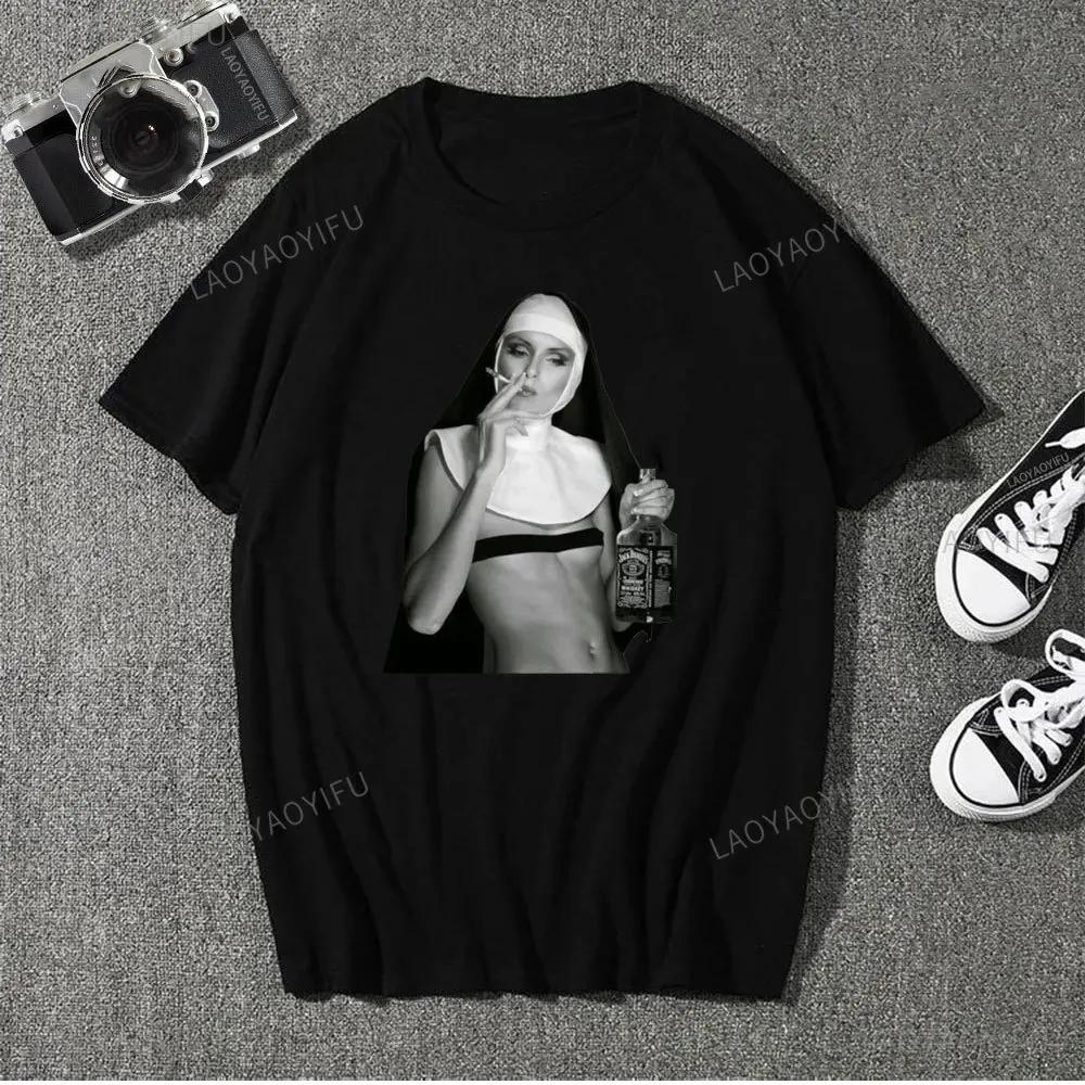 Seksowna Dziewczyna Print Hentai Męska 100% Bawełna Religijna Koszulka Ubrania Harajuku Streetwear Koszulka Unisex Letnia Damska Męska Góra