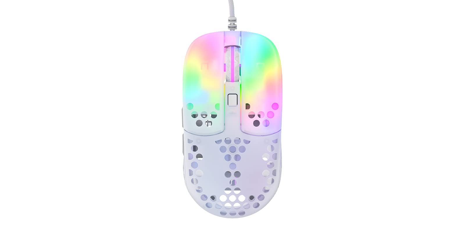 

Xtrfy MZ1 White Rail Ultralight Gaming Mouse Designed by Rocket Jump Ninja Distributor Guaranteed 701320 - (White) [Authorized Product]