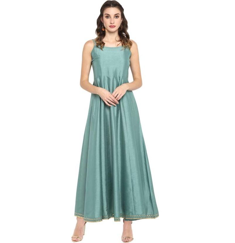 Set de jachete etnice Kurta din poli mătase pentru femei, de designer pentru petrecere, tunică de top indiană Bollywood Kurti