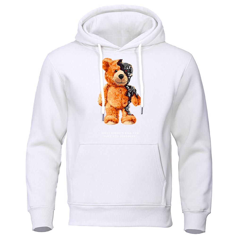 

Шоу Теда Медведя Покажет Вам, Как Я Действительно Выгляжу Толстовки Мужская Мода Забавная Одежда Свободные Толстовки Оверсайз Уличная Повседневная Куртка 3XL