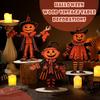 3Pcs 2D Flat Pumpkin Man Tabletop Decor Wooden Pumpkin Scarecrow Party Sign  Tabletop Display