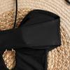 Metal Jewelry Hollowed Out Sexy Lace One-piece BIKINI