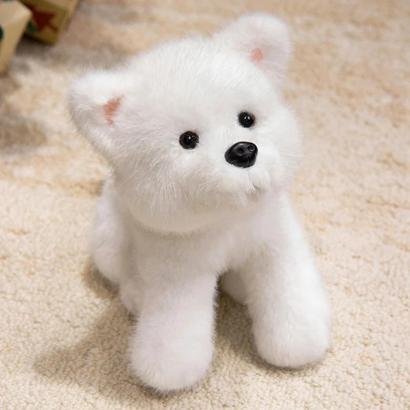 Multiple Kinds Cute Pet Dogs Plush Toys Stuffed Husky Saint Bernard Dog Shepherd Dog Samoyed Labrador Doll Cuddly Kids Companion