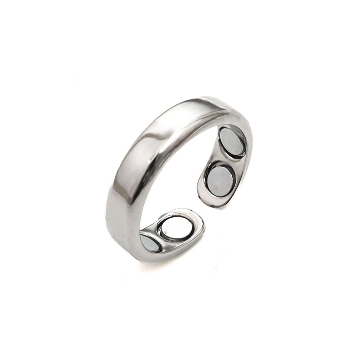 Унисекс гладкий браслет из магнитной стали с регулируемым открытием