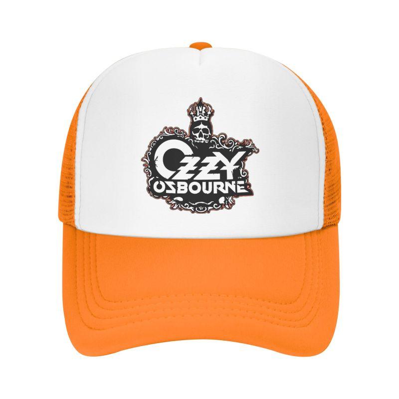 Custom Ozzy Osbourne Metal Hard Rock Print Mesh Baseball Cap Unisex Breathable Sun Hats Outdoor Sports Adjustable Snapback Hat