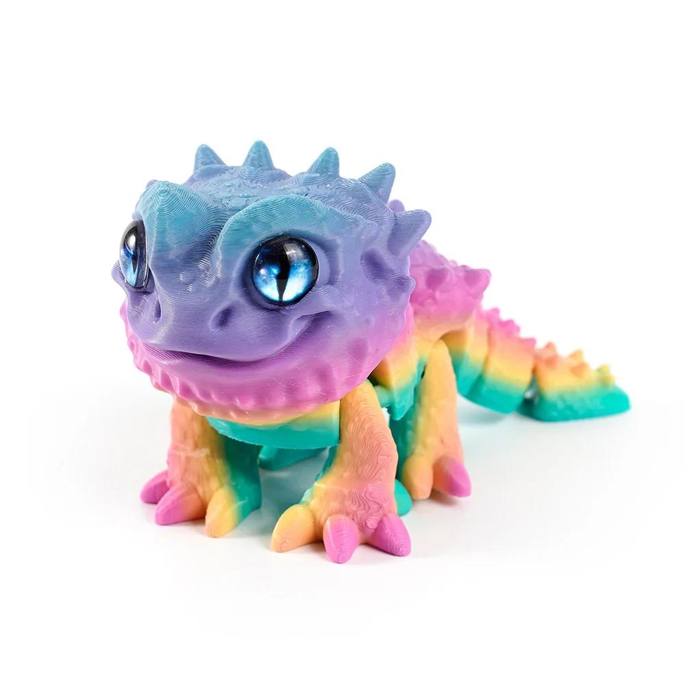 

Multi-jointed Movable 3d Printed Lizard with Realistic Eyes for Living Room Decoration 3D Decor Home Accessories