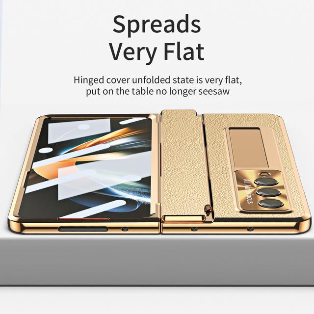 

Модный кожаный чехол с подставкой для Samsung Galaxy Z Fold 4 Fold4 Fold3 Fold 3 5g Zfold4, чехлы из закаленного стекла for Samsung Z Fold 4