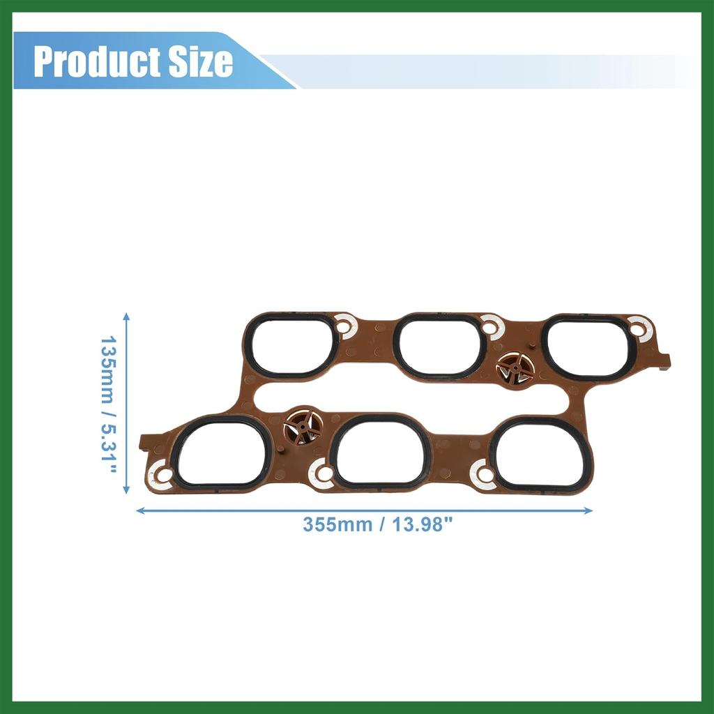 Motoforti Cylinder Engine Intake Manifold Gasket Upper and Lower with Throttle Body Gasket 12691199 12673301 for Chevy Camaro 3.6L 2012-2015