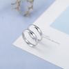 Buyee 925 Sterling Silber Partnerringe Glatter Einfacher Ring Finger für Männer Frauen Verlobung Eheringe Feiner Schmuck Kreis