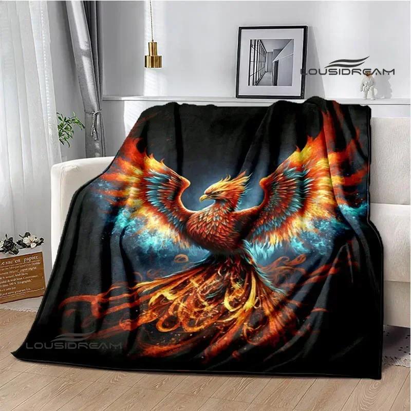 3D Phoenix Printed Blanket Flannel Warm Blankets Soft and Comfortable Blanket Bed Linings Cubre Cama Birthday Gift