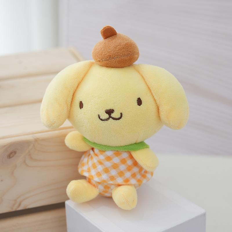 

Мультяшные Hello Kitty Kuromi Melody Pachacoo Cinnamoroll Мягкие игрушки Подвеска Милые Плюшевые игрушки Брелок Аниме Брелок Подарок на день рождения 12CM красный