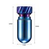 Portable Titanium Alloy Mini Seal Medicine Bottle Portable Waterproof Pill Box Canister Key Chain Home Carry Storage Tool