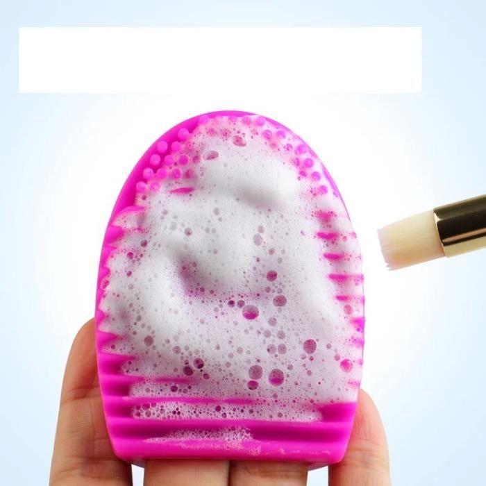 Brushegg - Nettoyant pour brosses cosmétiques - Rose rouge - Outils de nettoyage