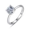 Tancise Classic 925 Sterling Silver  Zircon Ring Ladies Jewelry Wedding Promise Party Gift