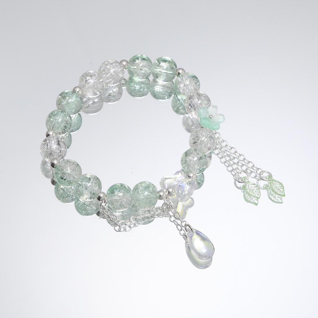 Mori Style Mermaid Crystal Bracelet - Sweet, Versatile Design for Women, Students, and Best Friends.