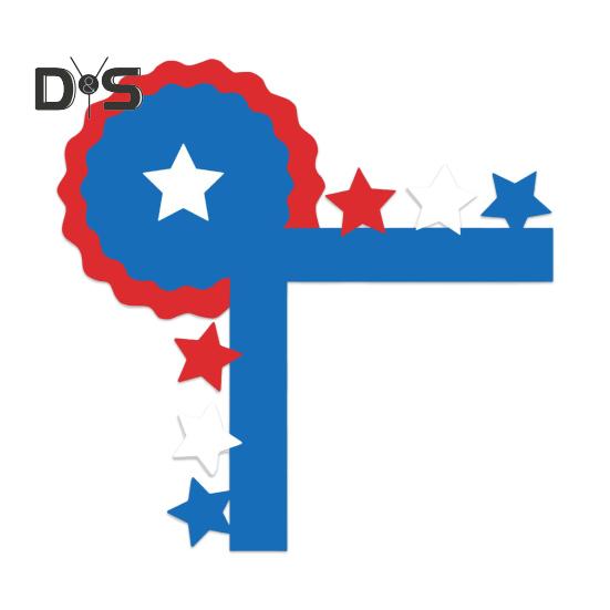 Patriotische Türeckendekoration, 4. Juli, Türrahmendekoration, Holz-Türeckenaufsatz, Ornament für den Gedenktag, den Unabhängigkeitstag, den Veteranentag