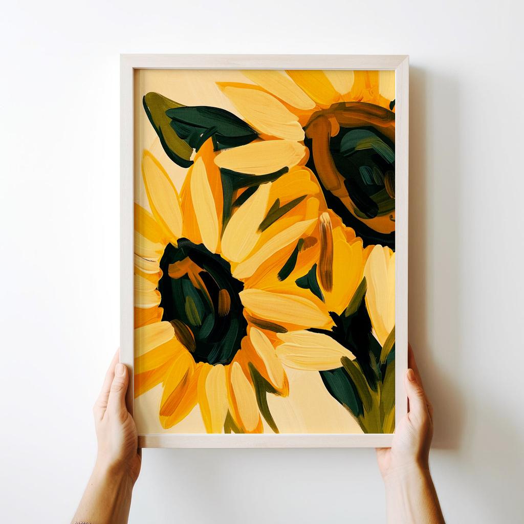 Poster Yellow Flowers Sunflowers