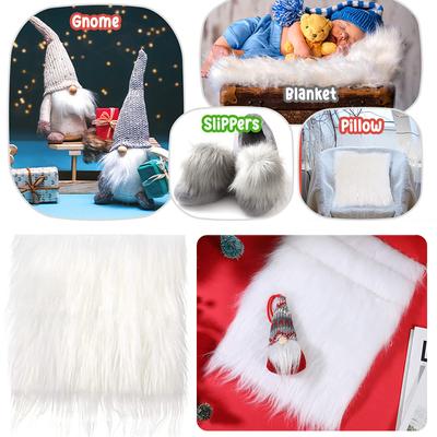 25x25cm Forniture da Cucito DIY Artigianato Decorazione Abbigliamento Creativo Patch Quadrato Capelli Lunghi Tessuto