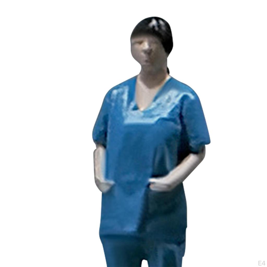 Delicate 1:64 People Figure Female Miniature Model For Architectural Scenes