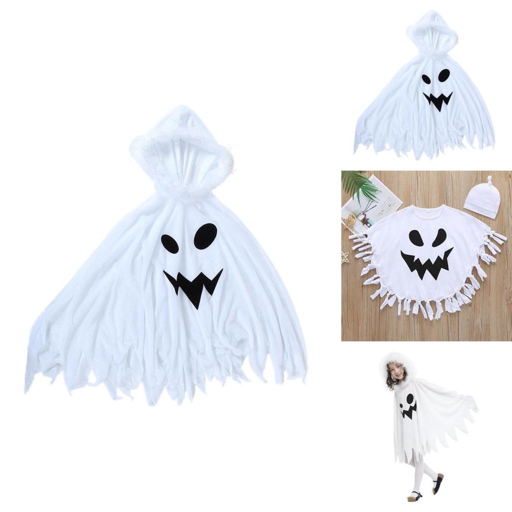 Perfect Gift For Kids Halloween Ghost Cloak Cape Cosplay Costumes Toddlers Outfit Party Role Play
