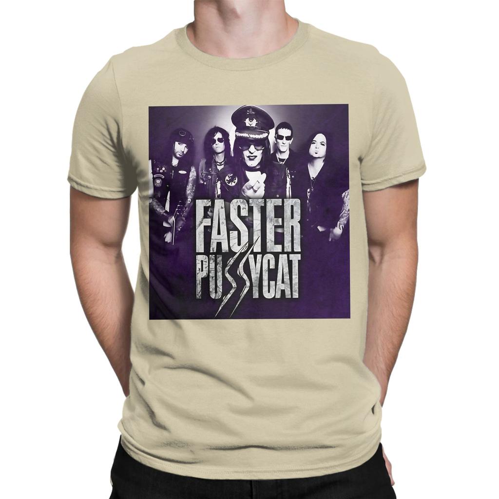 Faster Pussycats Funny 100 Cotton Tshirt Faster Pussycat Tops Tees For Unisex
