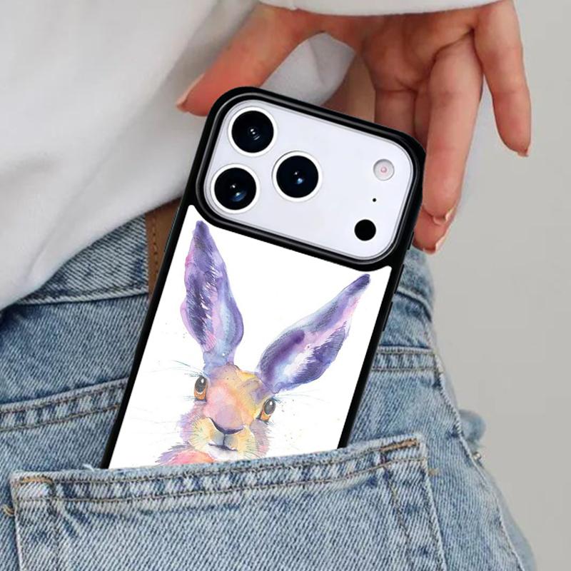 Bunny Rabbits Soft Phone Case for iPhone 16e 15 14 13 12 17 Pro Max Plus Air 17pro Cover Coque