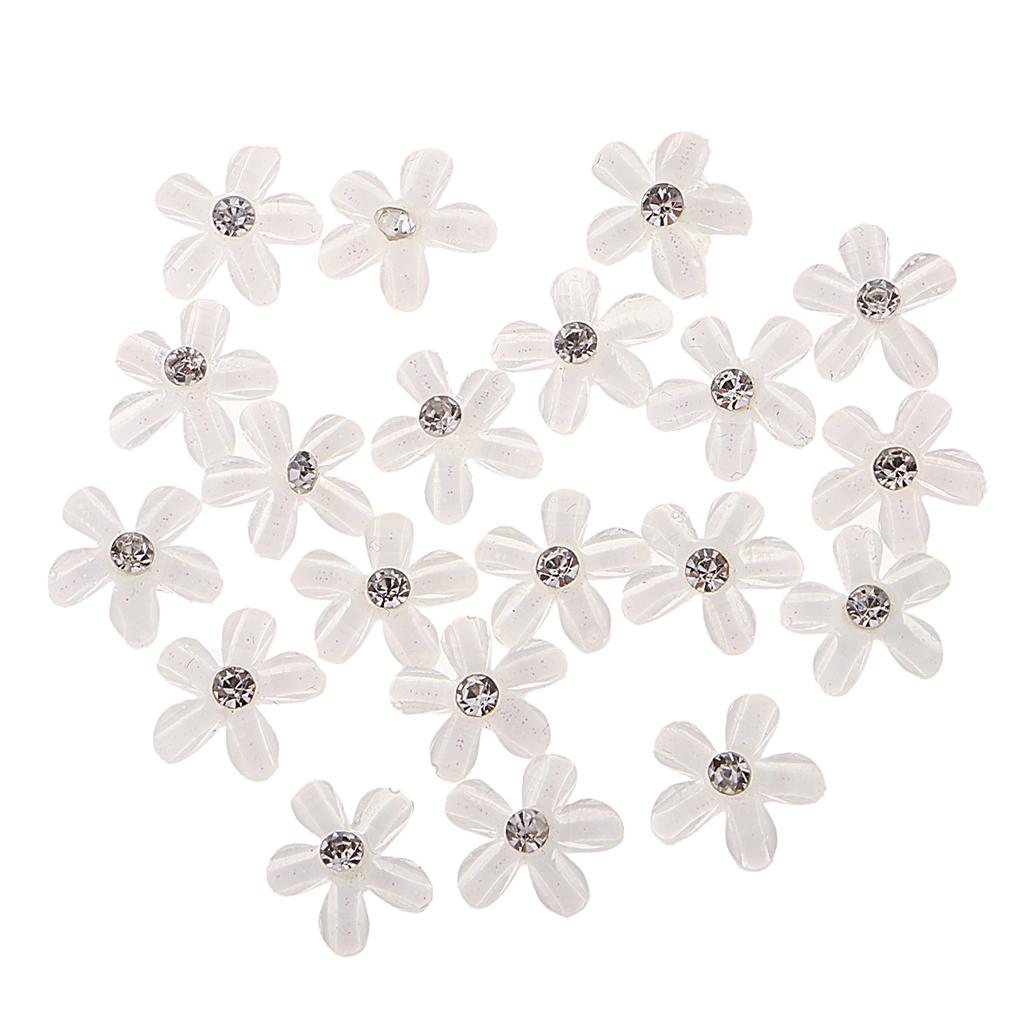 Resin Rhinestone Buttons Crystal Applique Decorative Buttons for Clothes Decoration Sewing Ornaments Craft Projects