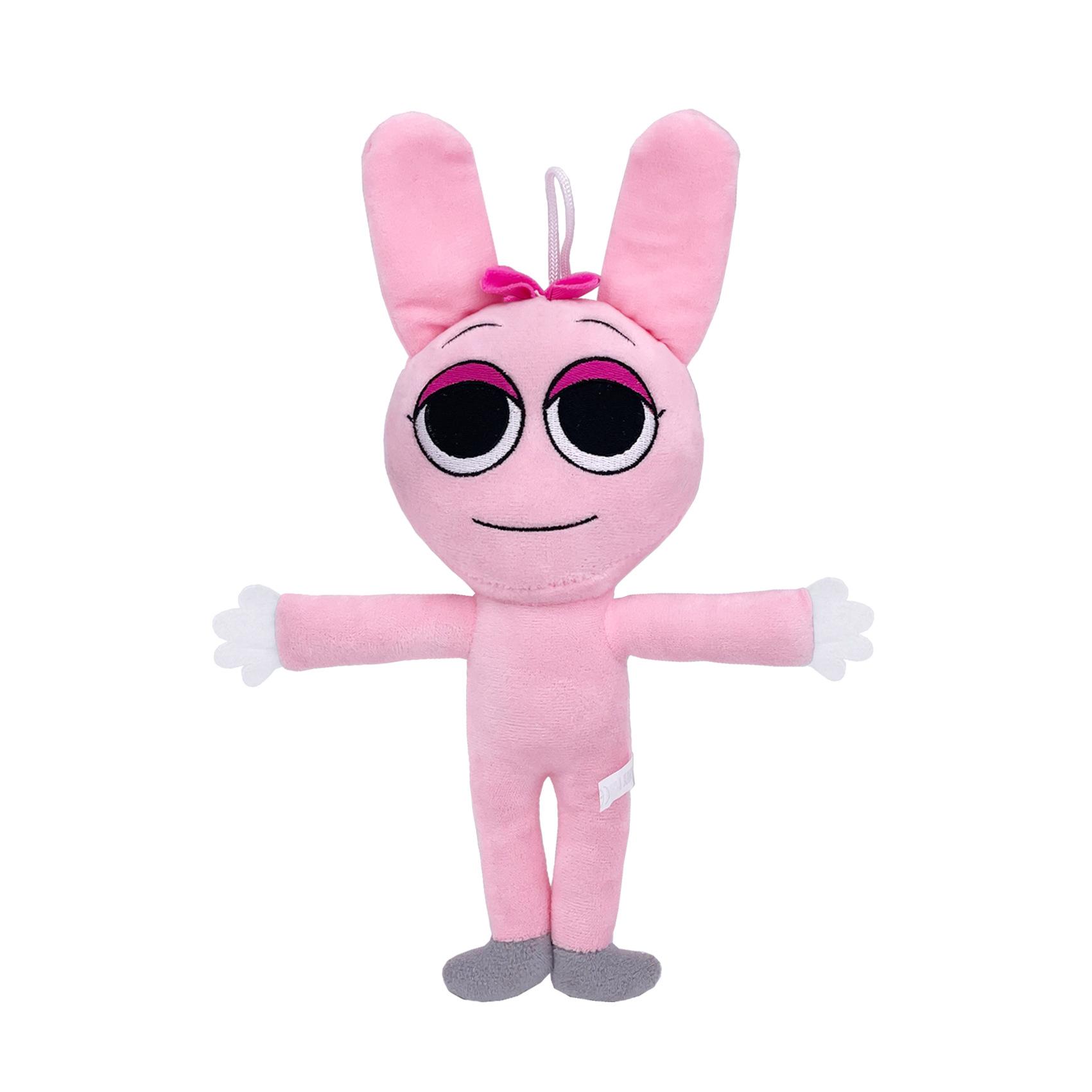 Plyšové bábiky Sprunki Hračky Hra Sprunki Incredibox Plyšová bábika Kreslená Sprunky Plyšový Mäkký vankúš Hračka Darčeky k narodeninám pre deti white