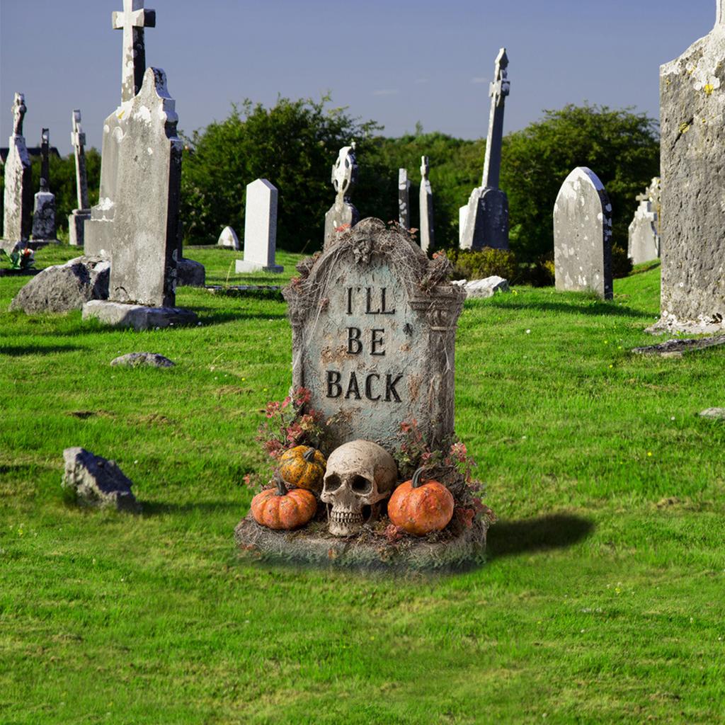 Courtyard Card Placement, Halloween Venue Layout, Festive Props, Atmosphere Decoration, Heads, Pumpkin Graves, Tombstones