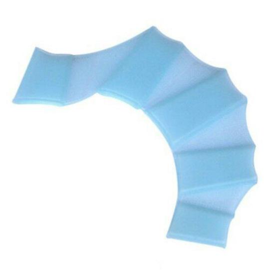 1 Pair Silicone Swimming Flippers Glove Gear Swim Web Training Hand Fins Paddle M синий