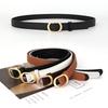 Holefree Womens Versatile Belt Black Slim Vintage Jeans Accessory Leather Pu