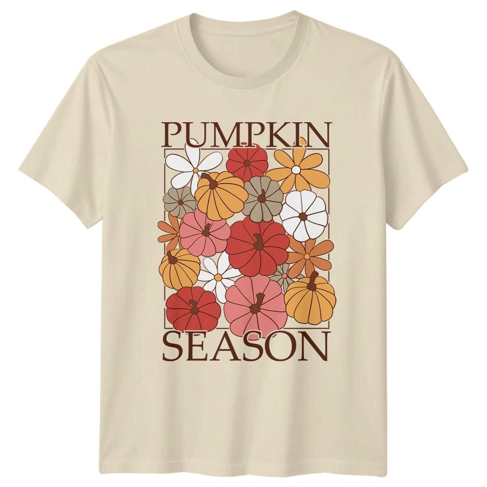 Pumpkin Season TShirt Unisexs Fall Autumn Harvest Thanksgiving Gift For Her