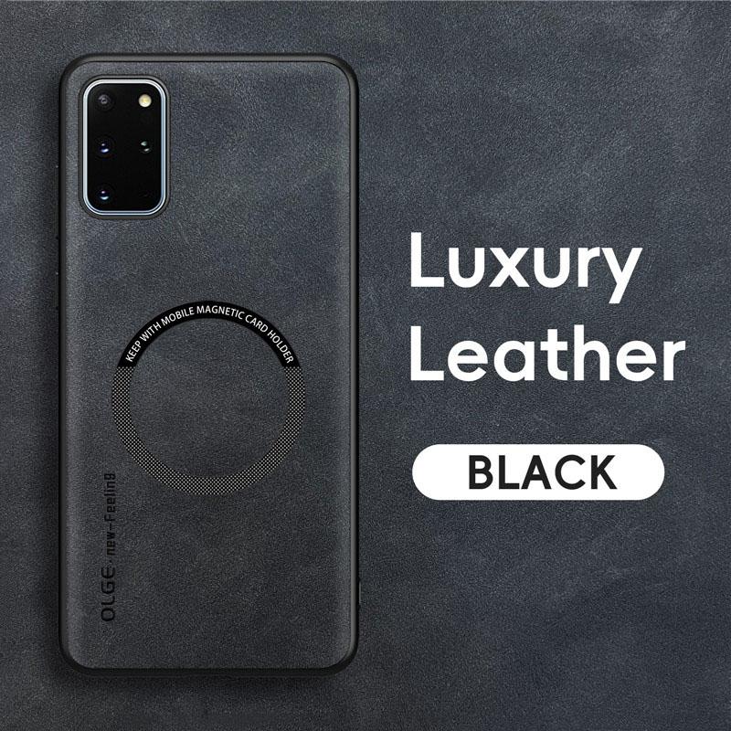 

Samsung Galaxy S20 Plus Ultra S20Plus S20Ultra Wireless Charging Phone Case Cover Magnetic Retro Leather Case For Galaxy S20 Ultra коричневий