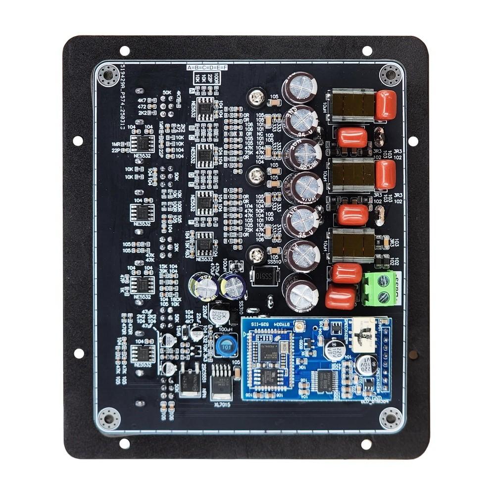 24V 32V HIFI 2PCS TPA3221 100W*2+200W Bluetooth 5.1 2.1 Channel Digital Active Power Amplifier Board 2.1CH Home Audio System