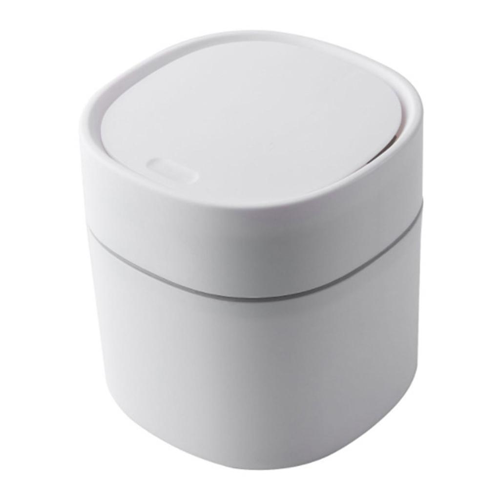 Cute Desktop Trash Can Fashion Trash Can Nightstand Trash Can Garbage Bin for Makeup Table Study