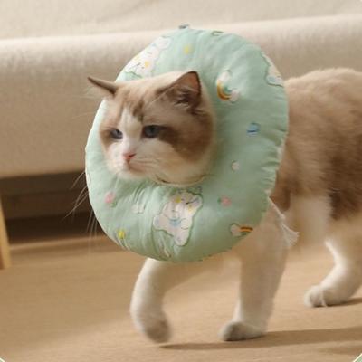 Adjustable Cat Elizabeth Circle Anti-Bite Anti-Lick Pet Protection Collar Wearing Resistant Soft Cat Neck Collar